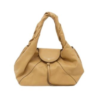 Fendi Pre-owned Vintage Schoudertas - Dames - Pre-owned - Beige - Maat: ONE Size Leer