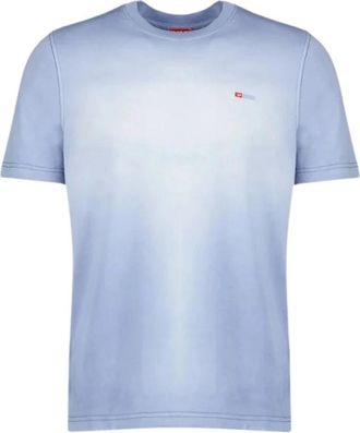Diesel Regular Fit T-shirt - Heren - T-shirts - Blauw - XL - Katoen - Tops