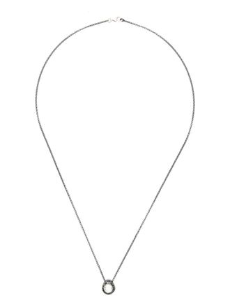 Rosa Maria Collana in argento sterling con diamanti - Nero