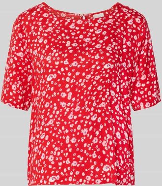 Ichi Blusenshirt aus Viskose mit 1/2-Arm Modell MARRAKECH in Rot, Gr&ouml;&szlig;e XS