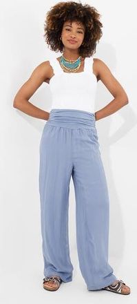 Joe Browns Double Layer Wide Leg Pants in Slate Grey at Nordstrom, Size 24