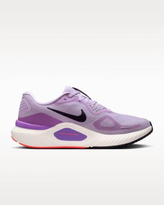 Nike Womens Structure 26 Road Running Shoes In Violet Mist Bright Violet Sapphire Cave Purple