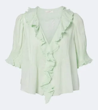 D&ocirc;en D&ocirc;en Henri ruffled cotton top