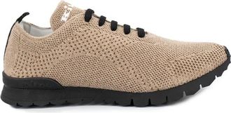 Kiton Grafische Steek Sneakers - Heren - Sneakers - Beige - 45 EU - Schoenen