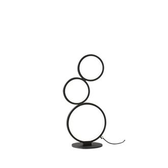 Trio Leuchten Rondo Sobremesa 3 C&iacute;rculos Led Negros Alt. 45 Cm Trio Lighting