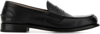 Prada Black Leather Loafers