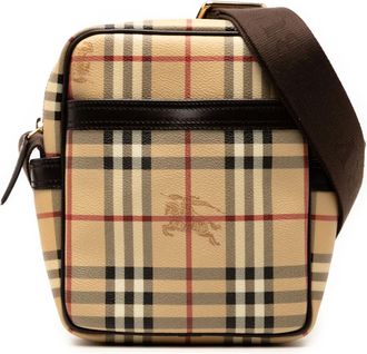 Burberry Borsa a tracolla Haymarket Check in tela cerata 2000-2017 - Marrone