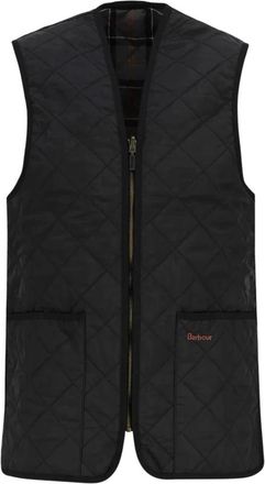 Barbour Gewatteerde Zip-In Voering - Heren - Bodywarmers - Zwart - L - Katoen - Jassen