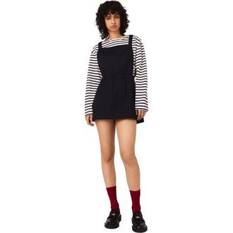 Maje Pinafore strap dress in Navy at Nordstrom, Size 40 Eu