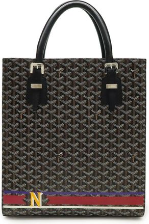 Goyard Coated Canvas Leather Handbag Tote Bag (Pre-Owned)