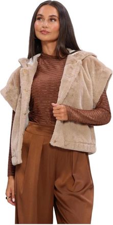 Nukus Nukus, Dames, Jassen, Beige, Maat: 2XL