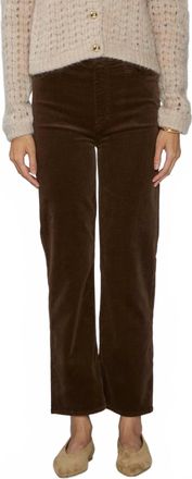 Frame Denim Le Sleek Straight Corduroy Pants In Bitter Chocolate