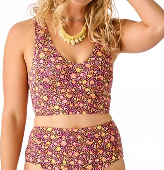 Carve Designs Tofino Bikini Tank Top In Garden