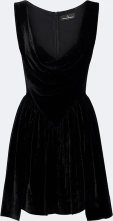 Vivienne Westwood Sunday draped velvet minidress