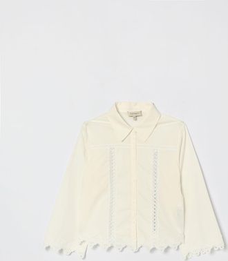 Twinset Coordinato Twinset in misto cotone con inserti in macram&egrave;