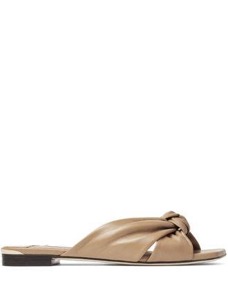 Jimmy Choo London Avenue leather sandals - Neutrals