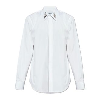Alexander McQueen Heren, Overhemden, Wit, Maat: XL Katoen