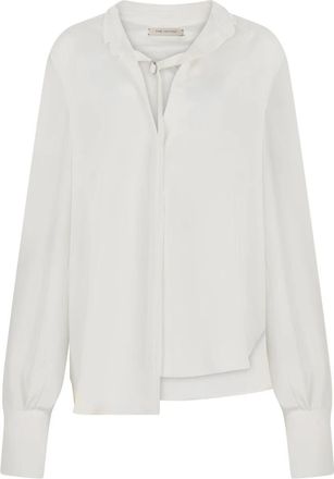 The Mannei Shirt met strikdetail - Dames - Blouses - Wit - XS - Overhemden