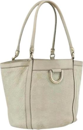 Gucci Pre-owned Tote Bags, female, Beige, Size: ONE SIZE Pre-owned Vintage Tote Bag
