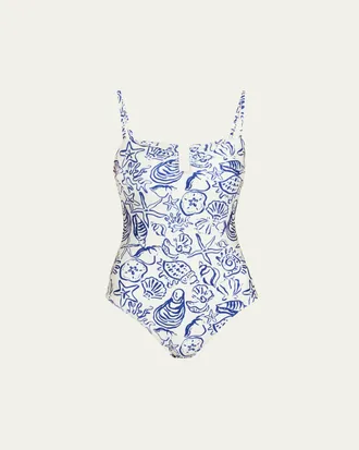 SIMKHAI Ottilie Strapless One-Piece Swimsuit