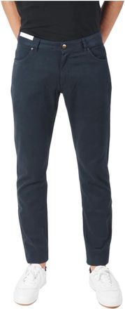 Pantaloni Torino Broeken, Heren, Blauw, W37, Katoen, Gabardine Soul Broek - Blauw