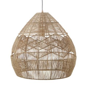 Maisons du monde L&aacute;mpara de techo de c&aacute;&ntilde;amo trenzado