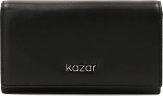 Kazar Universele zwarte leren portemonnee - Dames - Portefeuilles - Zwart - ONE Size - Leer - Accessoires