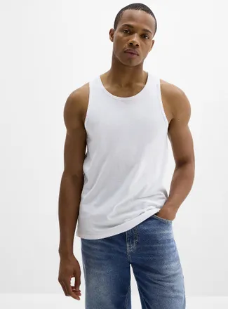 Le 31 Mens Hemp and organic cotton Tank Top Slim fit