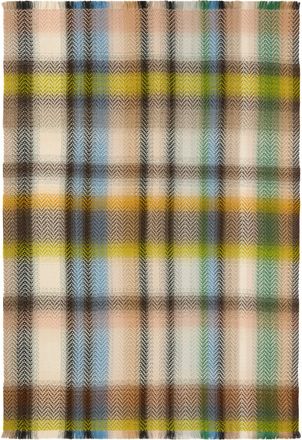Missoni Unisex Check_new Plaid 130x190 Beige Multicolor Acrylic; Wool Ovis Aries Extras