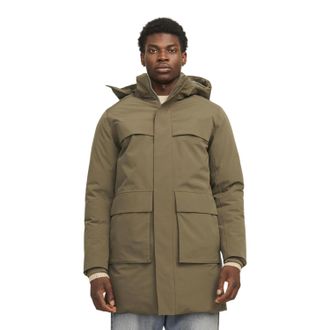 Jack & Jones Jack And Jones Parka voor heren met een relaxte pasvorm (Zeeschildpad)