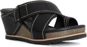 Donald J Pliner Platform Wedge Sandal in Black at Nordstrom Rack, Size 9