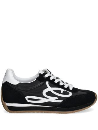 Guess Co Skroll sneakers - women - Calf Suede/Fabric/Rubber/Fabric - 36 - Black