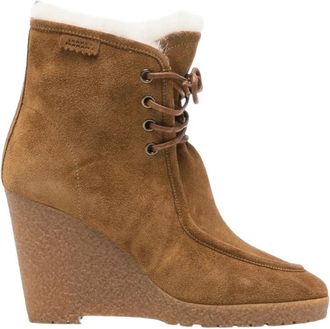 Isabel Marant Schoenen, Dames, Bruin, 36 EU, Leer, Cylia Enkellaarzen
