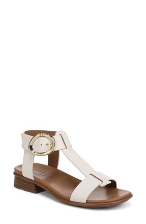 Naturalizer Brandy T-Strap Sandal in Warm White at Nordstrom, Size 5.5