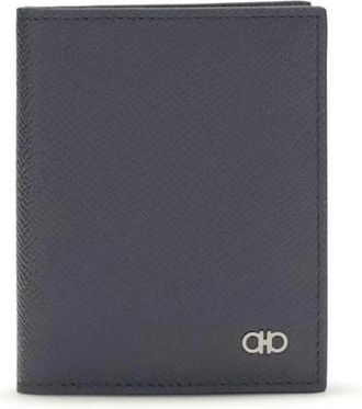 Ferragamo Portafoglio Bi-Fold Gancini - - Accessories - Uomo - Blu - ONE SIZE