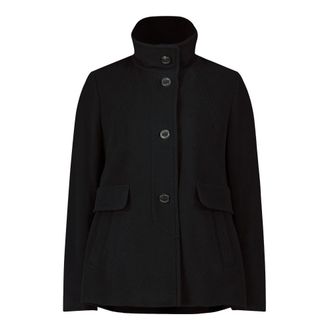 Gil Bret Jassen, Dames, Zwart, L, Wol, Casual Wool Jacket with Sporty Details