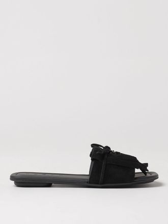 【送料&関税込】Hogan h680 Black Leather Sandals H680 leather sandals in black - Hogan | Mytheresa