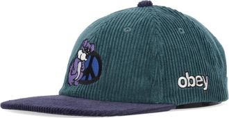 Obey Peace Paw 6 Panel Snapback - Heren - Petten - Groen - ONE Size - Katoen - Accessoires
