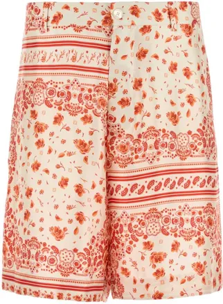 Fendi Multicolor Floral Shorts