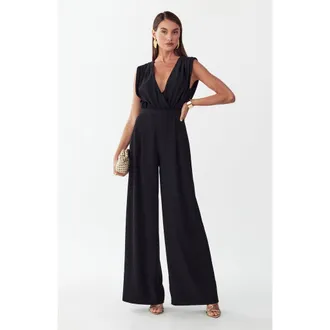 BWLDR Elan Jumpsuit in Black at Nordstrom, Size 12