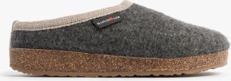 Haflinger Panda Womens Felt Clogs Anthracite - Grey Textile - Size UK 6