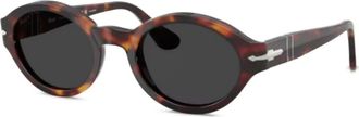 Persol Occhiali da sole tondi Loris con effetto tartarugato - Marrone
