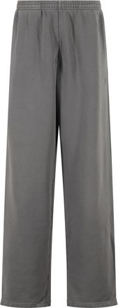 Alexander Wang Grijze Articulated Leg Sweat Pant - Dames - Straight fit broeken - Grijs - S - Leer - Broeken