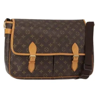 Louis Vuitton Pre-owned Cross Body Bags, female, Brown, Size: ONE SIZE Pre-owned Canvas Cross Body Bag