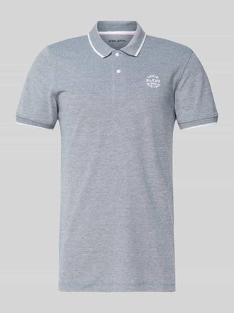 Blend Regular Fit Poloshirt mit gerippten Abschl&uuml;ssen Modell NATE in Marine, Gr&ouml;&szlig;e XXL