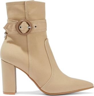 Gianvito Rossi Miller Buckled Twill Ankle Boots Size 39