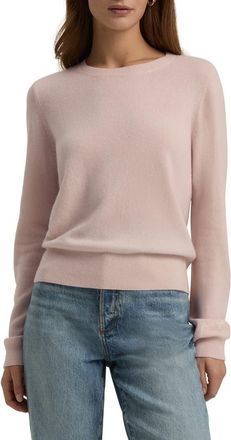 Favorite Daughter Cashmere Crewneck Sweater in Pale Pink at Nordstrom, Size Xx-Large