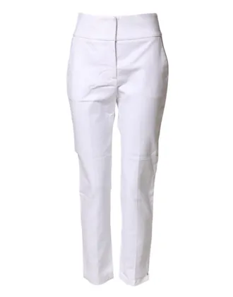 PESERICO High Waist Tape Fit Chino Trouser Womens Pants (Pre-Owned)