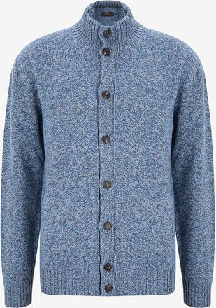 Zanone Strickjacke aus meliertem Stoff Chioto