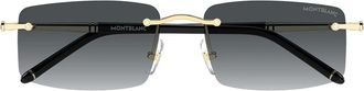 Montblanc Sunglasses Mb0443 S 007 Gold/Gray Gradient Men